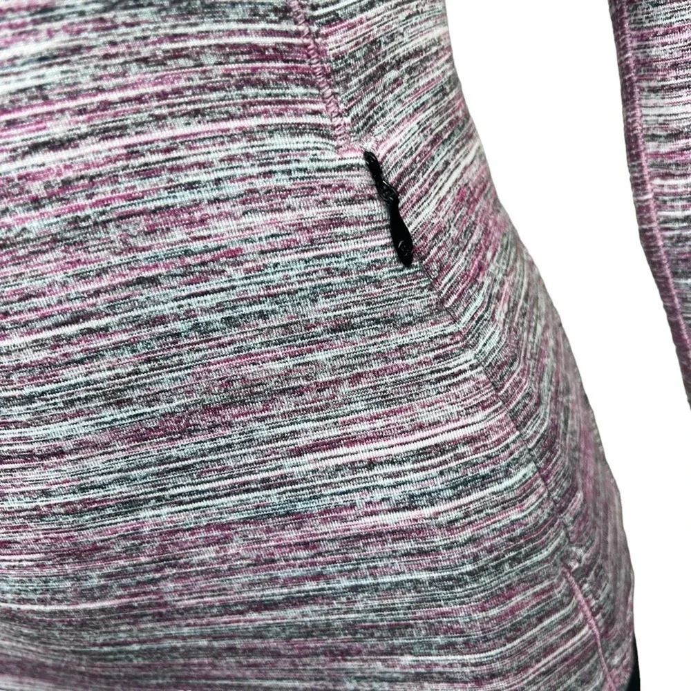 Lululemon Runderful 1/2 Zip Space Dye Camo Berry Rumble Multi / Black